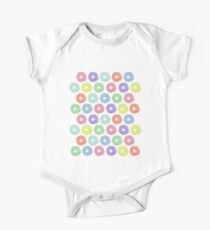Body de manga corta para bebé Rainbow Donuts