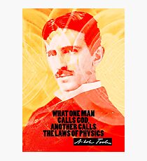 Nikola Tesla Quote 2 Photographic Print