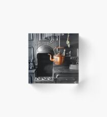 Bright Copper Kettle Acrylic Block