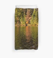 Colorful Ripples - Forest Lake in Autumn Duvet Cover