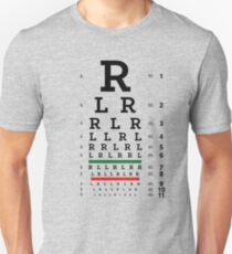 Drummers Eye Chart Unisex T-Shirt