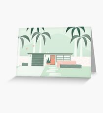 Mid Century Paradise Greeting Card