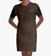 Zinnwaldite Brown Graphic T-Shirt Dress