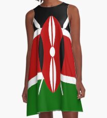 Flag of Kenya A-Line Dress
