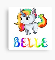 Belle Unicorn Canvas Print