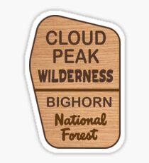 Cloud Peak Wilderness, Bighorn National Forest Sticker