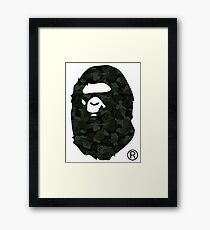 bape camo Framed Print