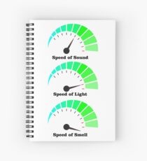 Speed of Smell is fastest Spiral Notebook