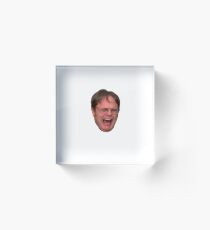Upset Dwight Acrylic Block