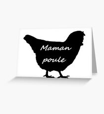 Maman poule Greeting Card