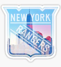 New York Rangers Logo with City Skyline Sticker