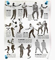 Swing Dance Lehrbildlich Poster