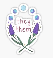 they them pronouns Sticker