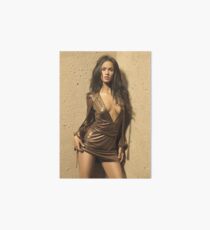 Megan Fox Sexy Art Board Print