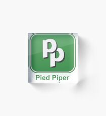 Pied Piper - Silicon Valley - Fan Start Up App Acrylic Block
