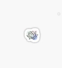 lotus flower watercolor graphic Sticker