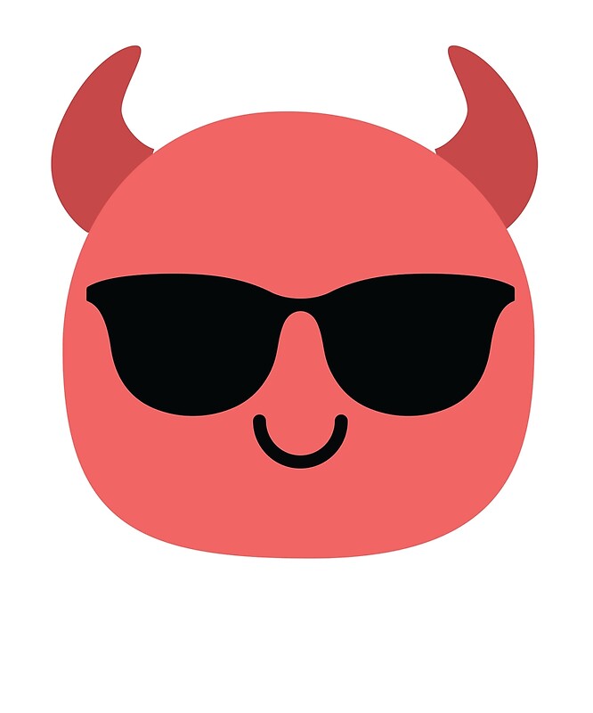"Devil Emoji " by HippoEmo Redbubble