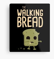 The Walking Bread Metal Print