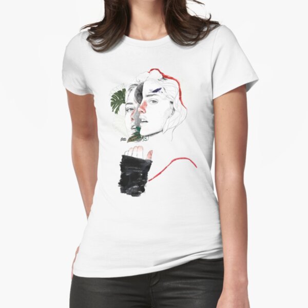 CELLULAR DIVISION II by elena garnu Fitted T-Shirt