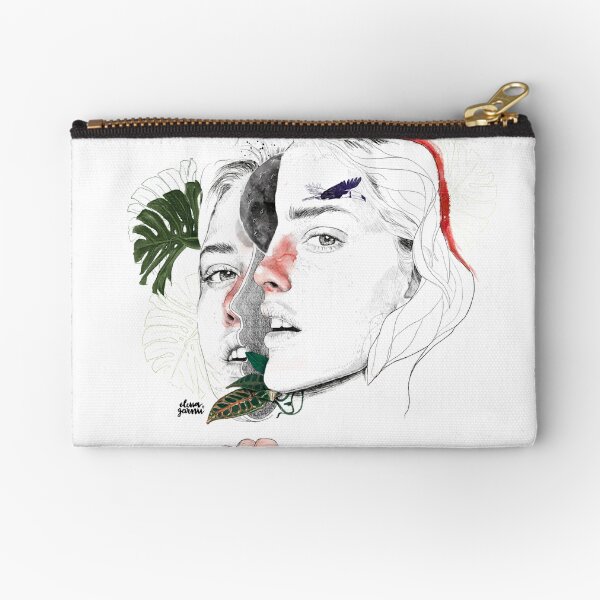 CELLULAR DIVISION II by elena garnu Zipper Pouch