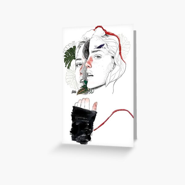 CELLULAR DIVISION II by elena garnu Greeting Card