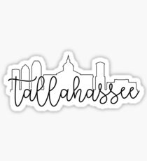 cityscape outline - tallahassee Sticker