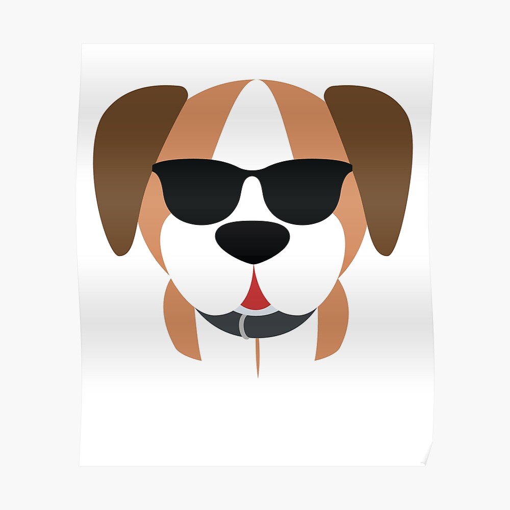 "Boxer Dog Emoji " Poster by HippoEmo Redbubble