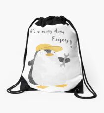 It is a may day - enjoy Labor Day. Drawstring Bag