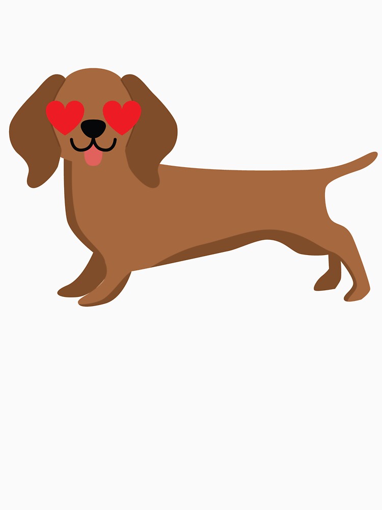 "Dachshund Emoji " Tshirt by HippoEmo Redbubble