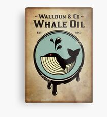 Walldun & Co Whale Oil Metal Print