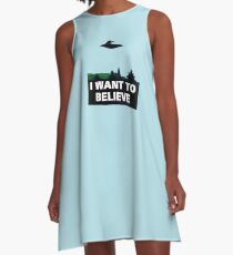 I WANT TO BELIEVE A-Line Dress