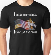 Stand For The Flag Kneel At The Cross Unisex T-Shirt