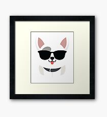 Pit Bull Emoji Framed Print