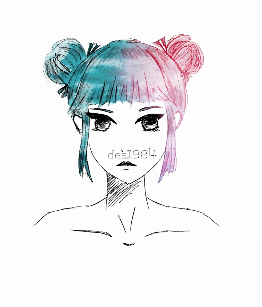 Anime Pastel Girl By Des1984 Redbubble