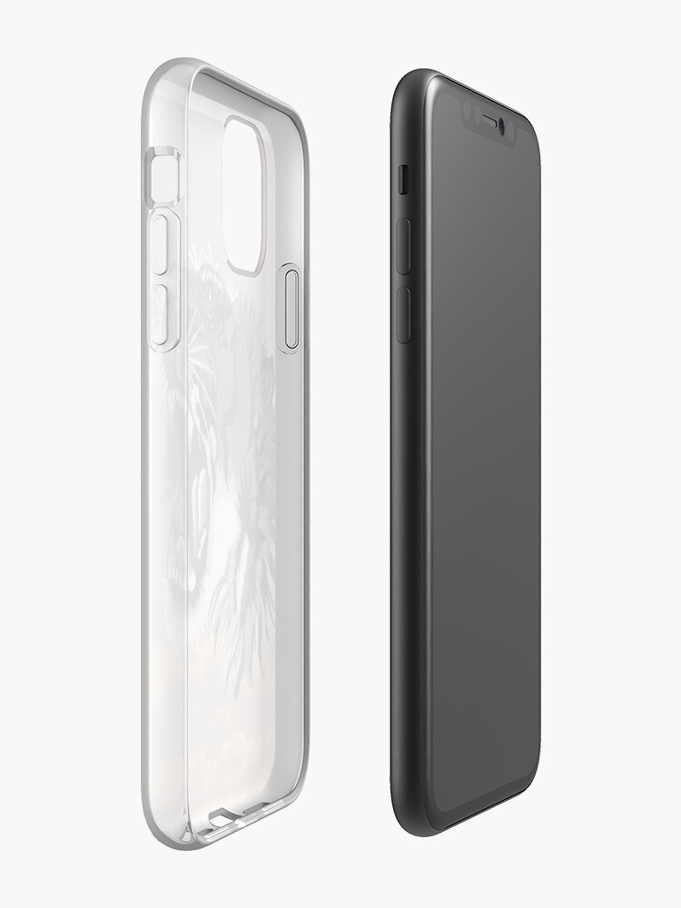 Coque iPhone « Coucher de soleil tigre », par MikeAg
