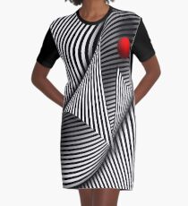 Abstract - Catch the red ball Graphic T-Shirt Dress
