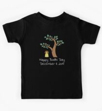 Glücklicher Bodhi Tag 2017 buddhistischer Feiertags-Entwurf Kinder T-Shirt