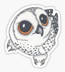 Cute Snowy Owl Sticker
