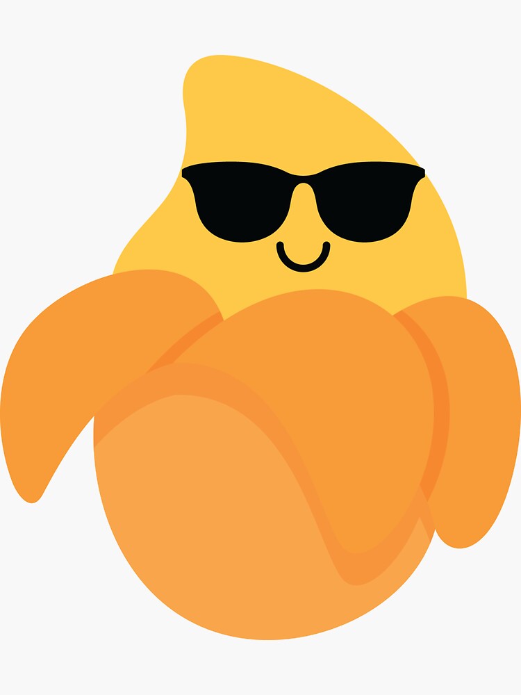 "Mango Emoji " Sticker by HippoEmo Redbubble