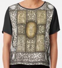 Blusa Portada del Evangelio medieval en plata y marfil, siglo XI