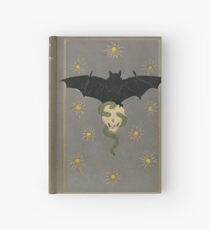 'The Eerie Book' antique cover with bat, skull & spider Hardcover Journal