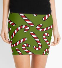 Candy Cane Pattern Mini Skirt