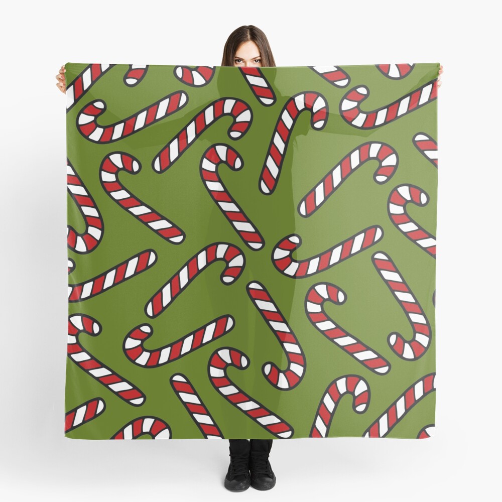 Candy Cane Pattern Scarf
