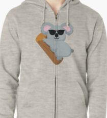 Koala Emoji Zipped Hoodie