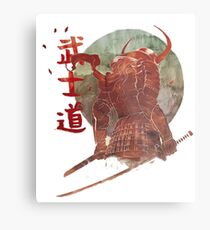 Lienzo metálico Ronin Samurai japonés