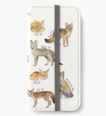 Füchse iPhone Flip-Case/Hülle/Skin