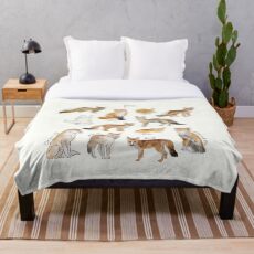 Füchse Fleecedecke