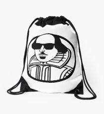 William Shakespeare in Shades Drawstring Bag