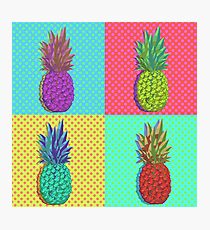 Ananas-Pop-Art Fotodruck