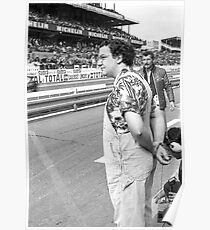Inédit au le Mans Hommage à Coluche photographié par moi Poster